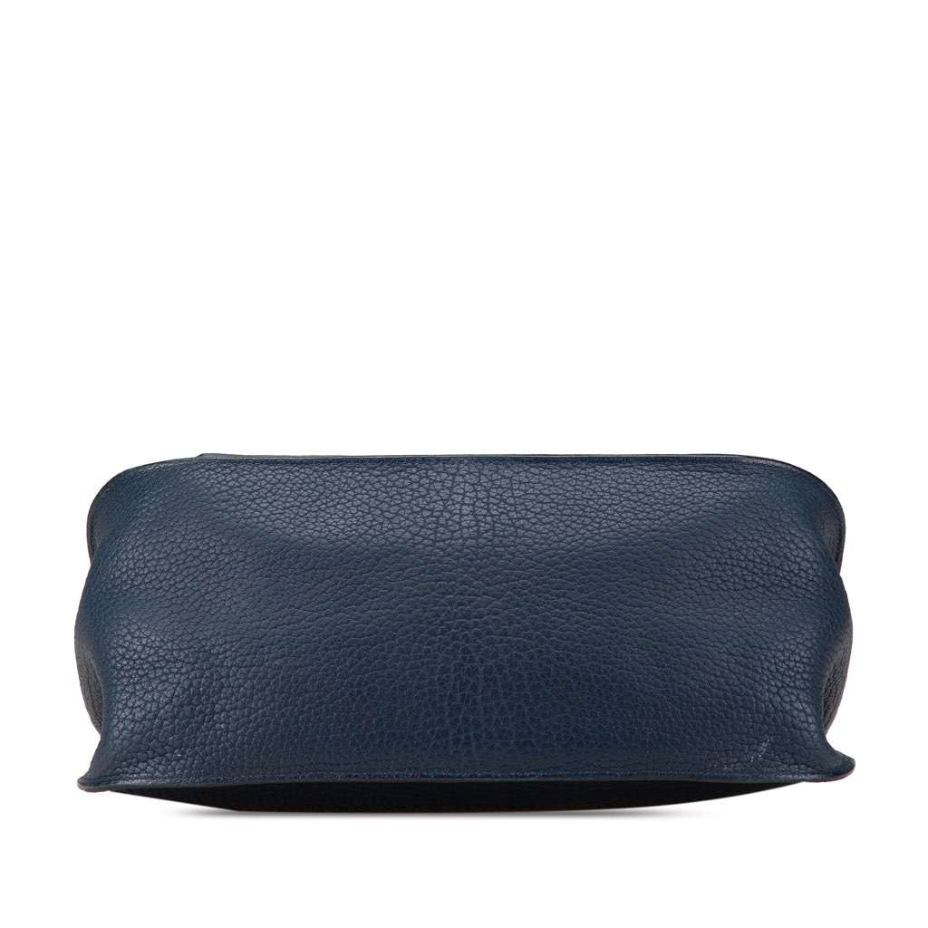 Hermès Fjord Jypsiere 31 Blue Leather Good condition - Inside View