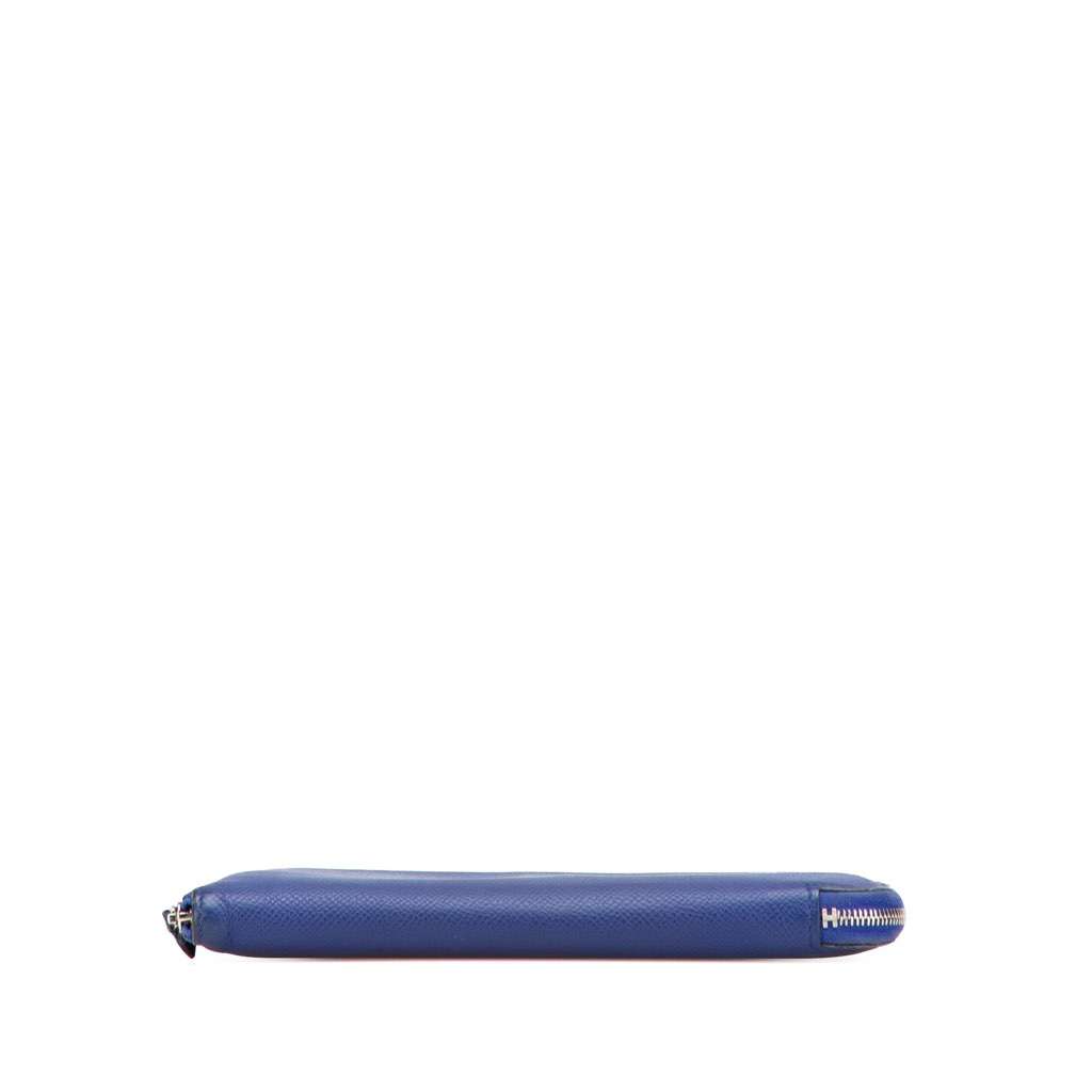 Hermès Epsom Azap Classique Wallet Blue Leather Good condition - Inside View