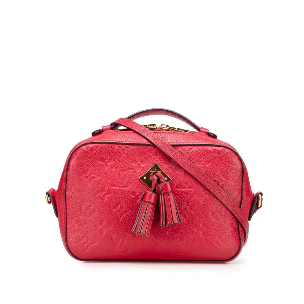Louis Vuitton Monogram Empreinte Saintonge Red Leather Very good - Front View