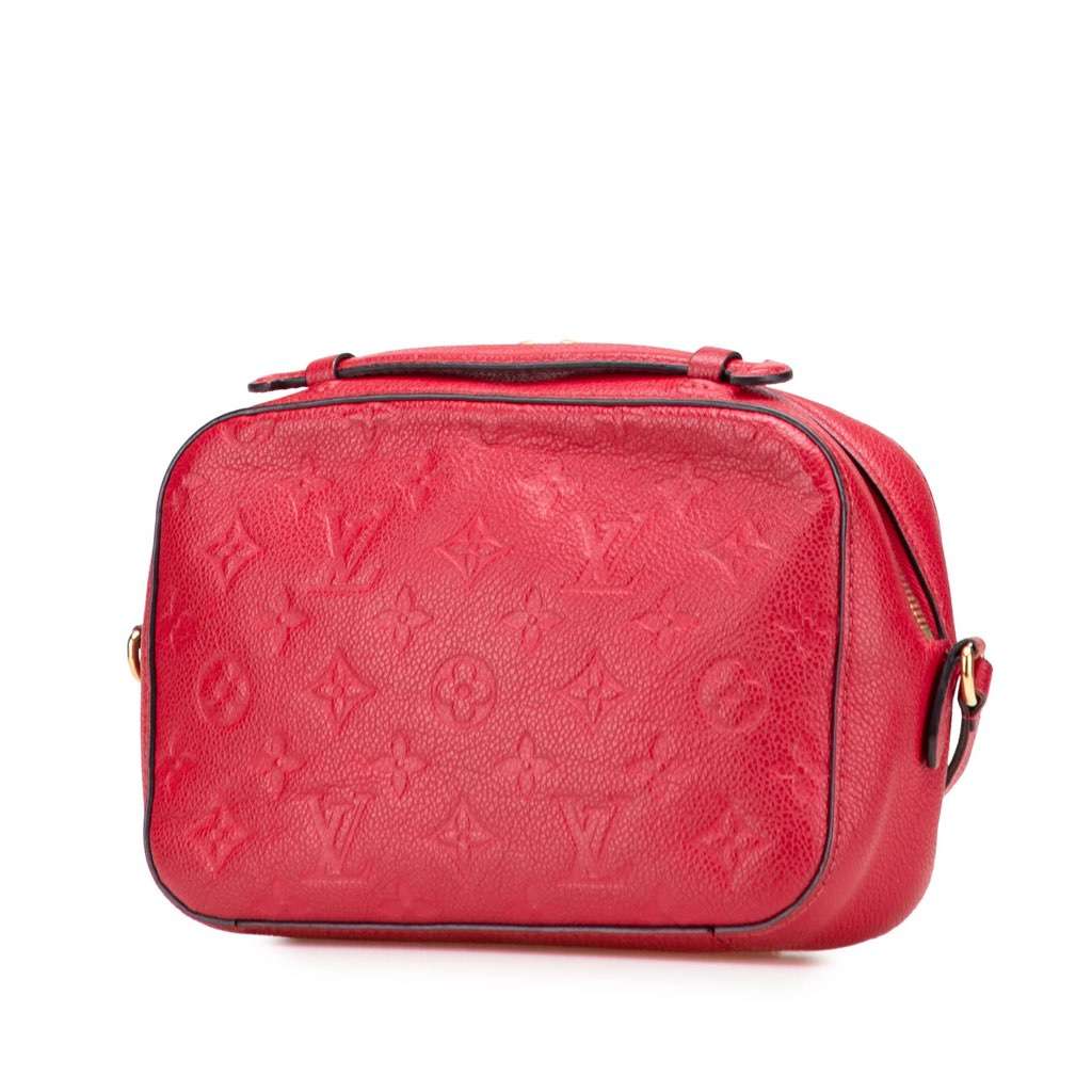 Louis Vuitton Monogram Empreinte Saintonge Red Leather Very good - Back View