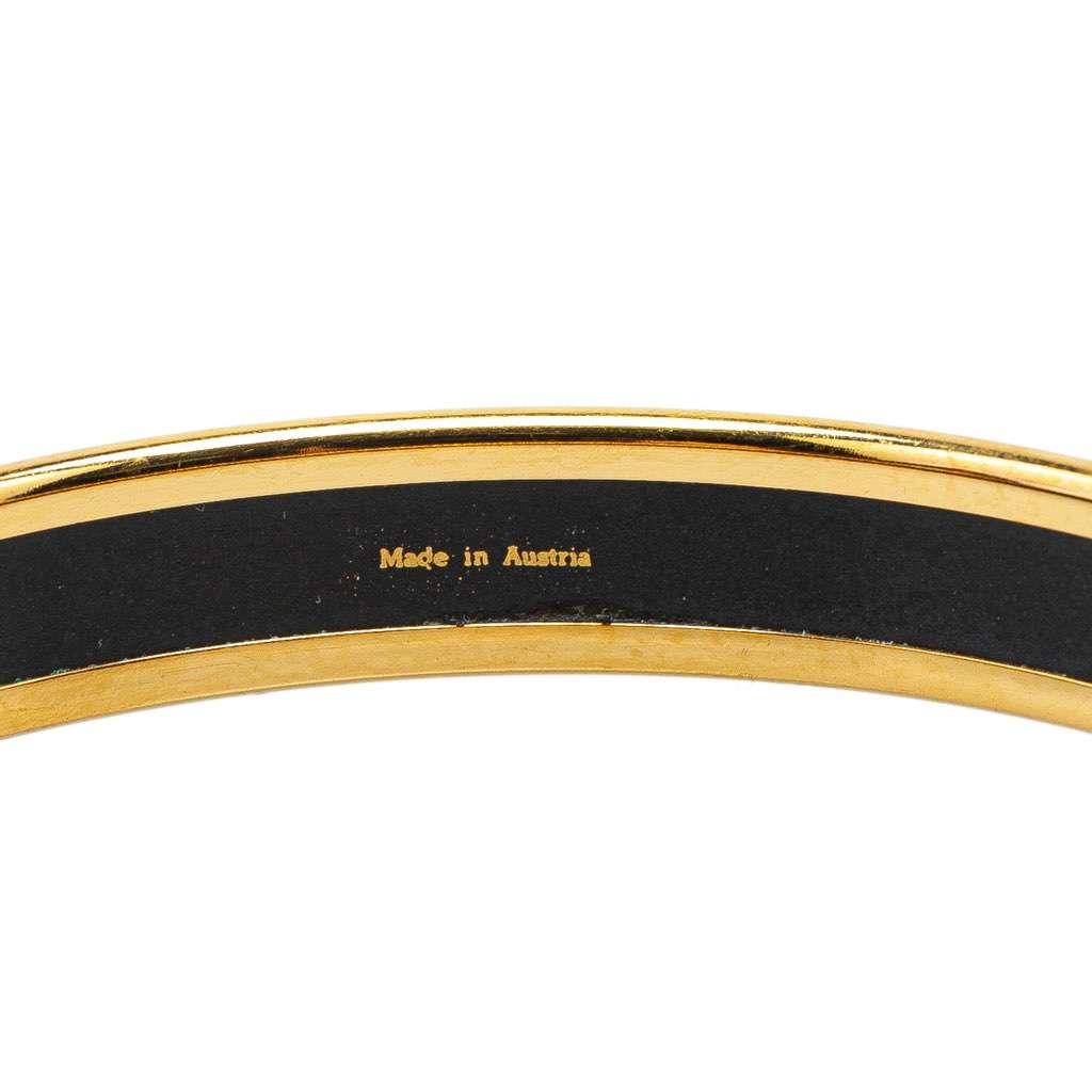 Hermès Narrow Cordages Enamel Bangle 70 Red Good condition - Box View
