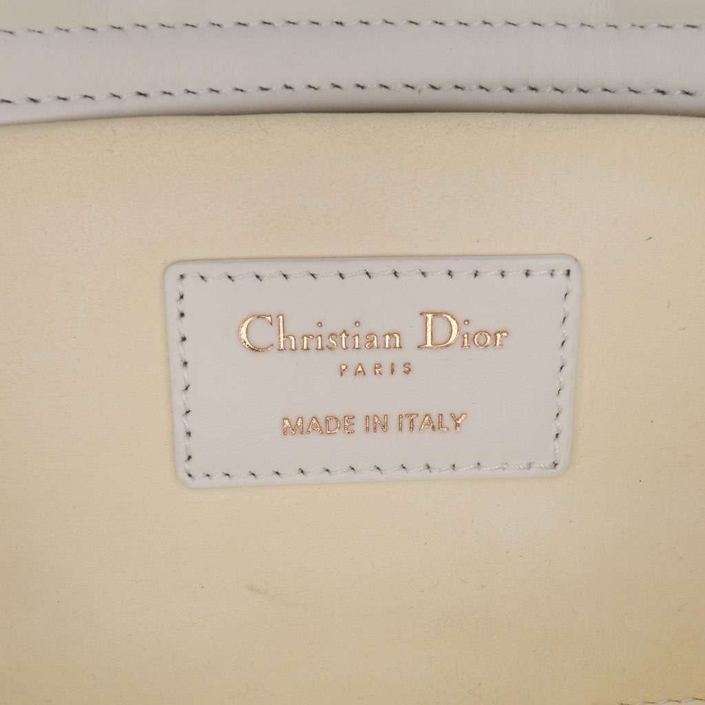 Dior Medium Technical Fabric Macrocannage Lady D Joy White Very good - Box View