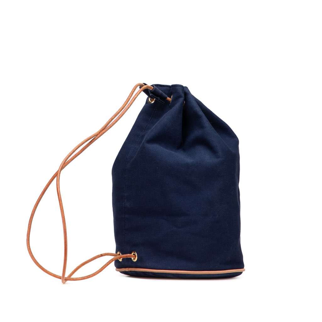 Hermès Toile Polochon Mimile Blue Canvas Good condition - Back View