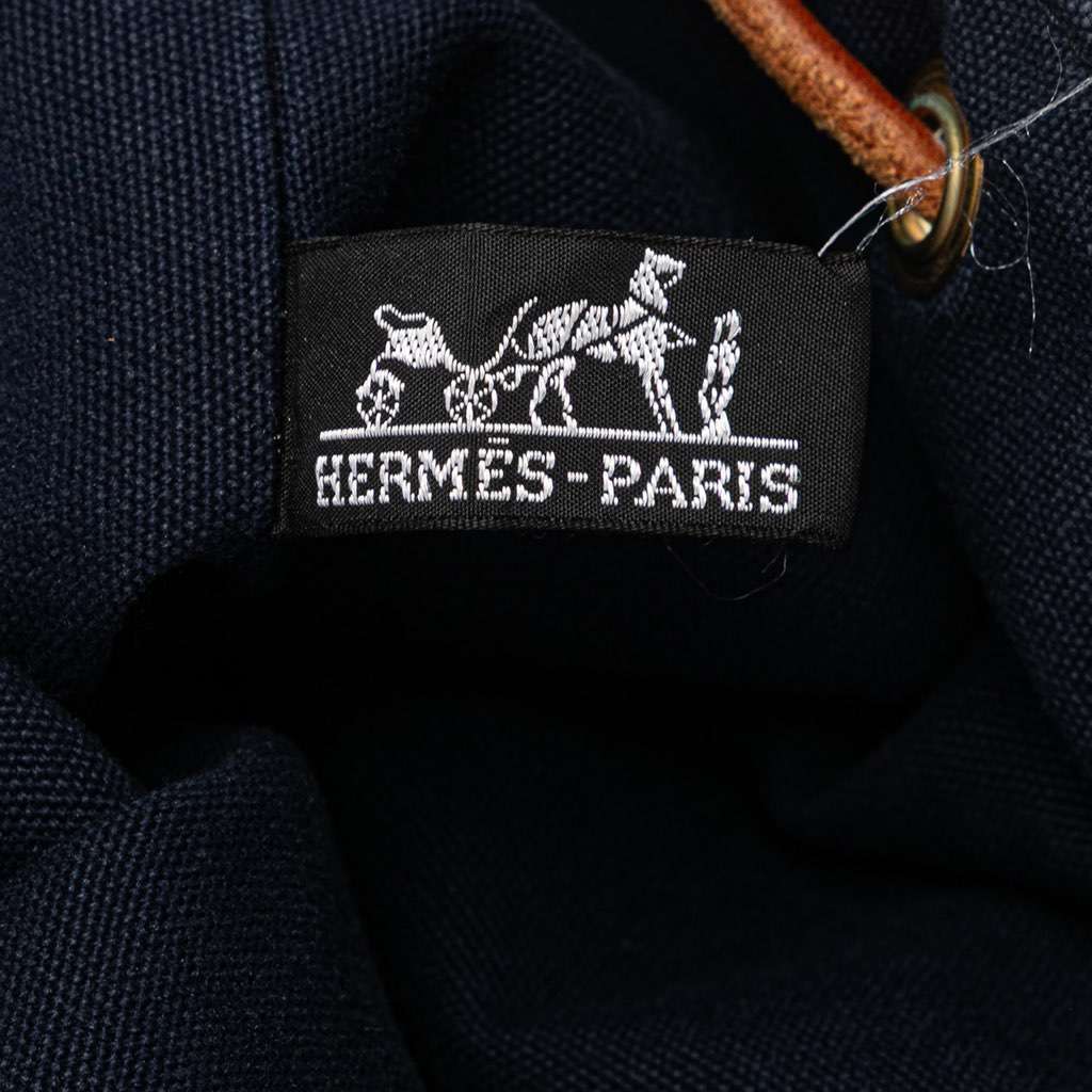Hermès Toile Polochon Mimile Blue Canvas Good condition - Box View