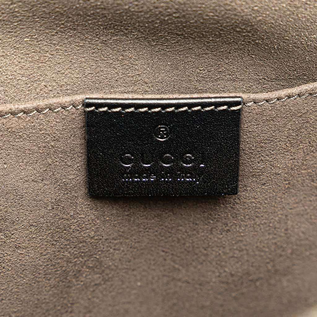 Gucci Guccissima Sling Backpack Black Leather Good condition - Box View