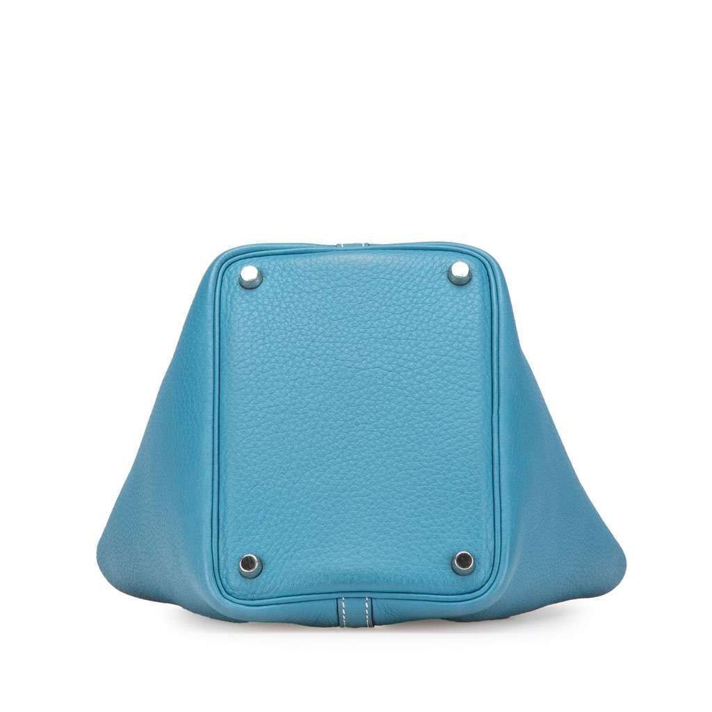 Hermès Clemence Picotin Lock 18 Blue Leather Good condition - Inside View