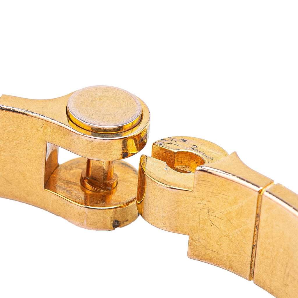 Hermès Narrow Enamel Hinge Bracelet GM Red Good condition - Box View