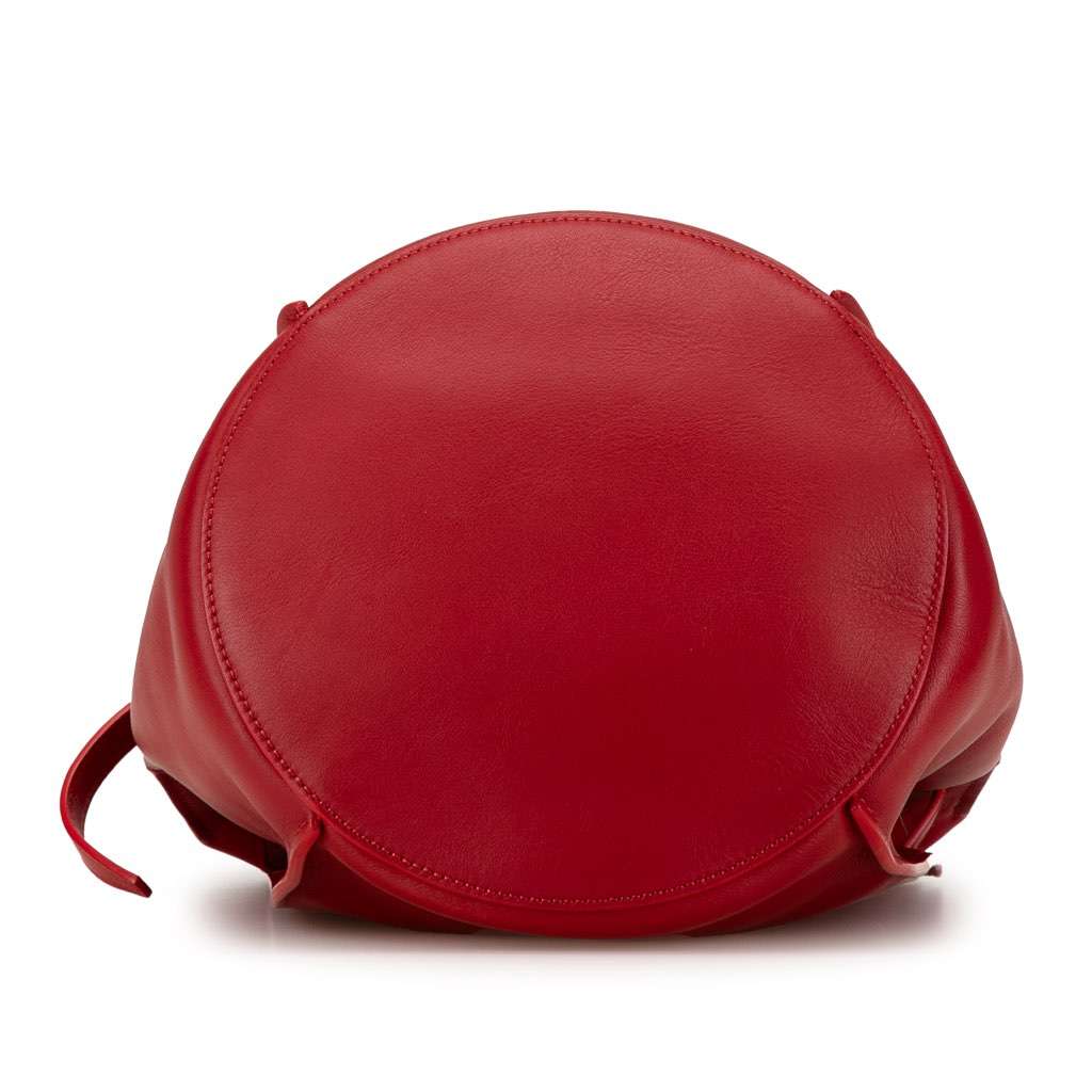 Celine Leather Big Bag Bucket Crossbody Red Leather Very good - Inside View