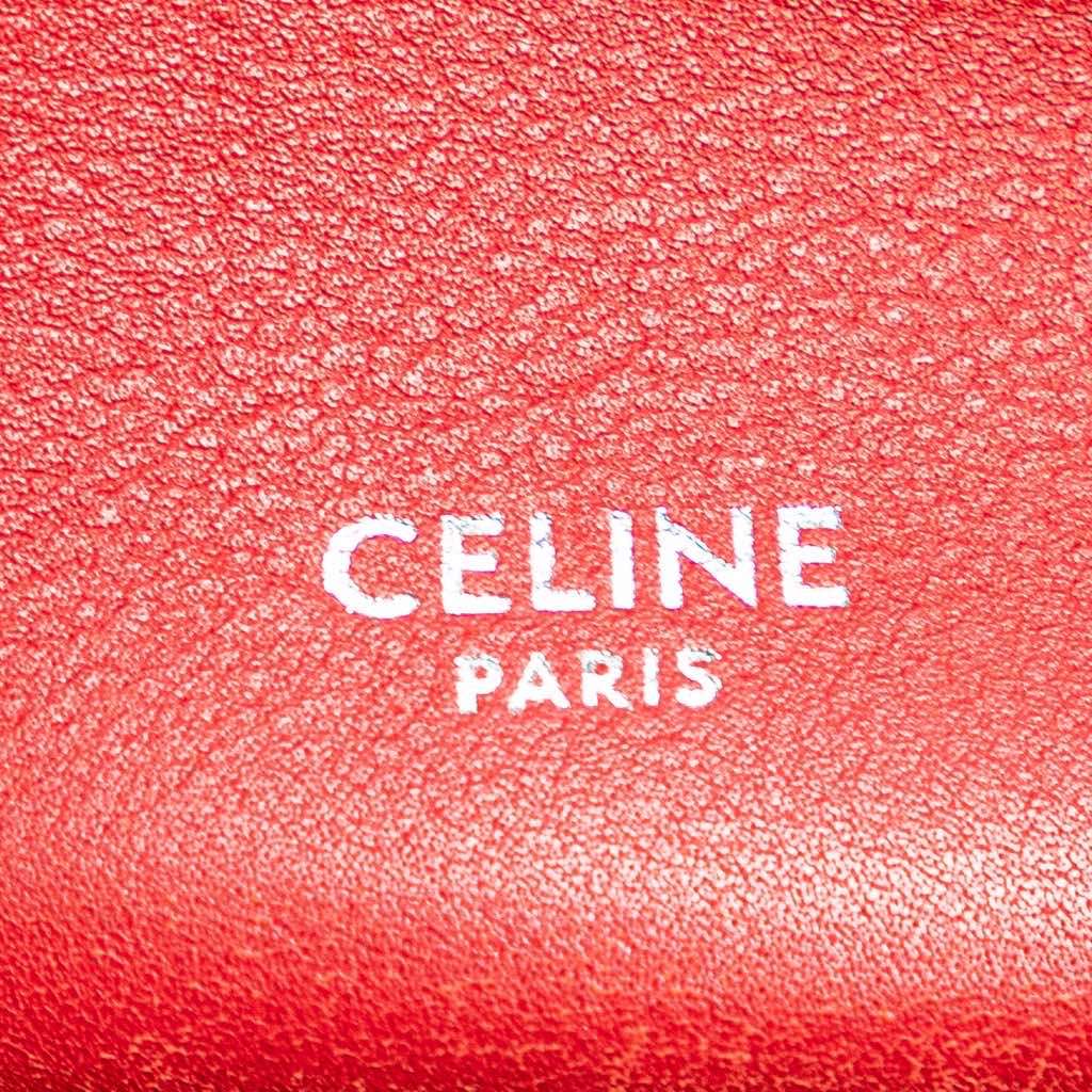 Celine Leather Big Bag Bucket Crossbody Red Leather Very good - Box View