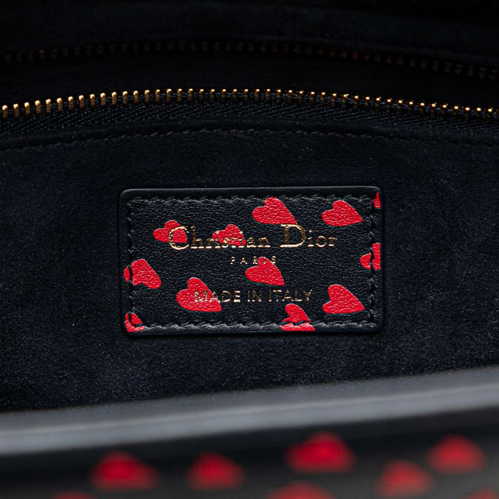 Dior Medium Calfskin I Love Paris Lady Dior Blue Leather Very good - Box View