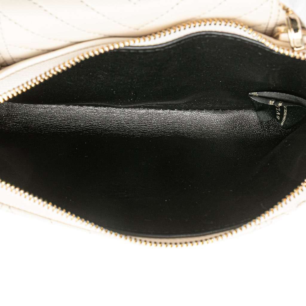 Bvlgari Leather Serpenti Forever Convertible Satchel White Leather Good - Model View