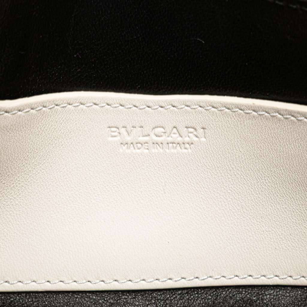 Bvlgari Leather Serpenti Forever Convertible Satchel White Leather Good - Box View