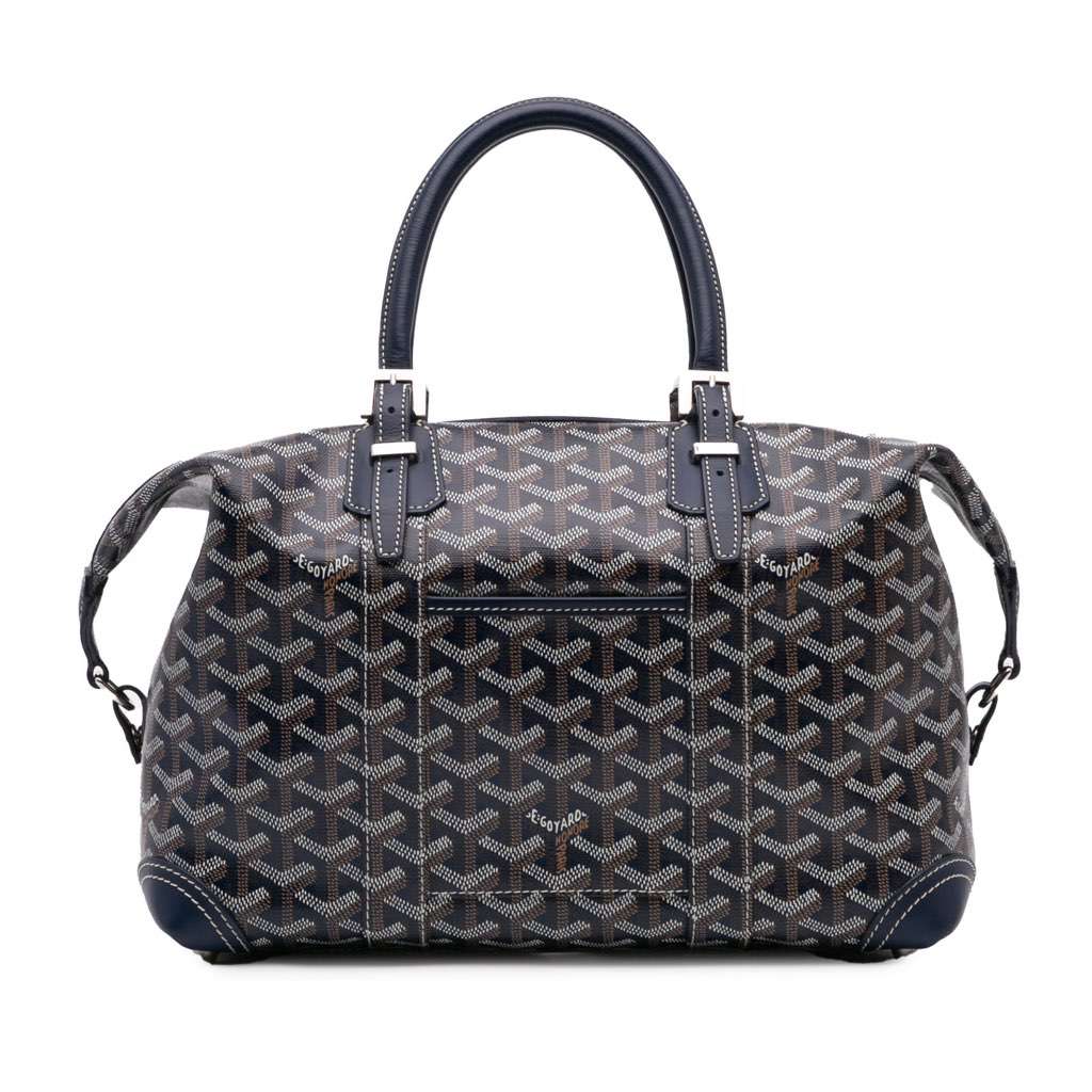 Goyard Goyardine Boeing 30 Blue Canvas Good - Front View