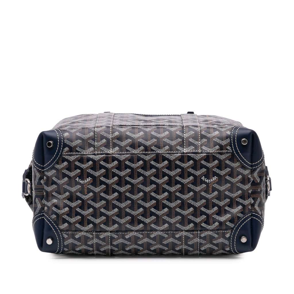 Goyard Goyardine Boeing 30 Blue Canvas Good - Inside View