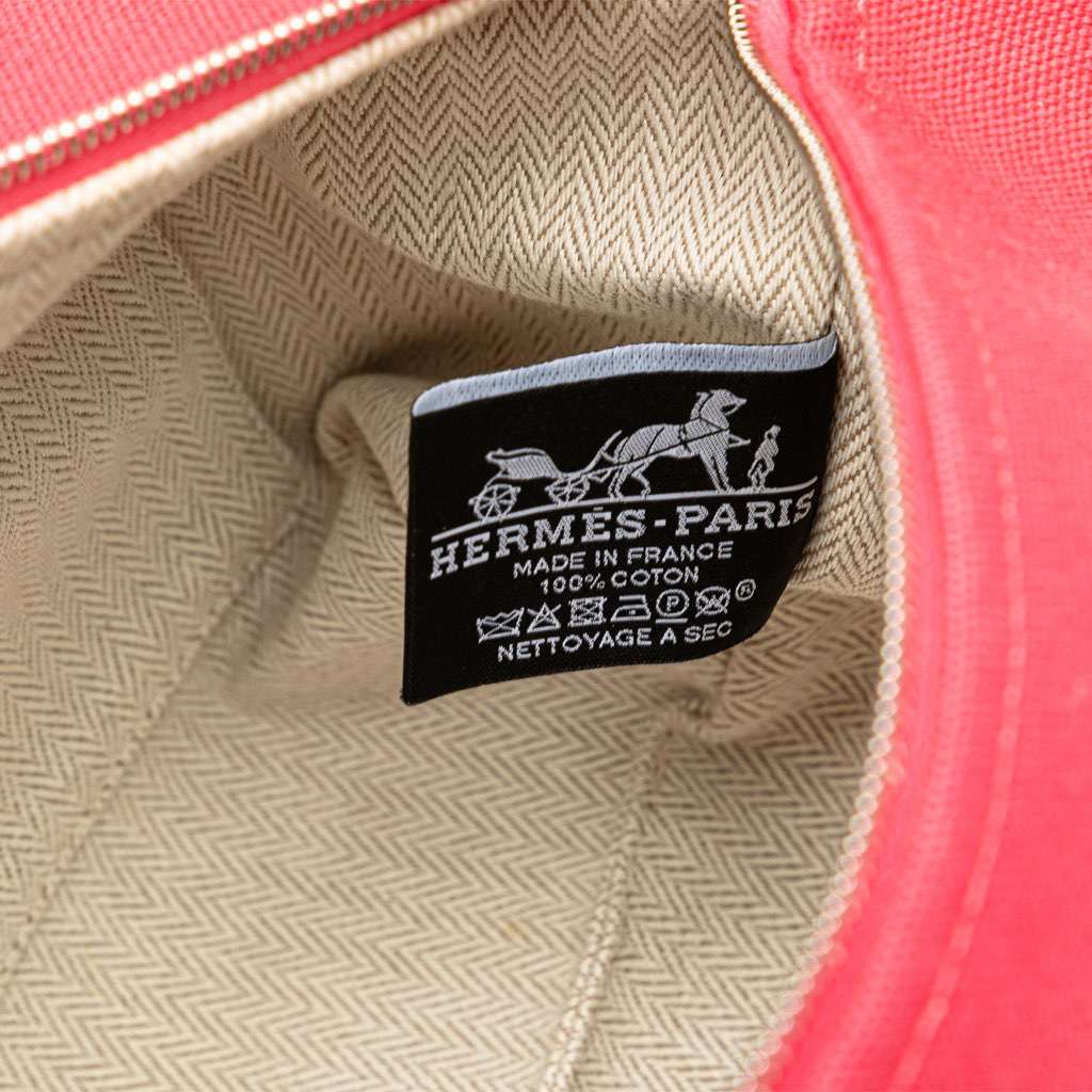 Hermès Small Canvas Bride A Brac Pink Canvas Good condition - Box View