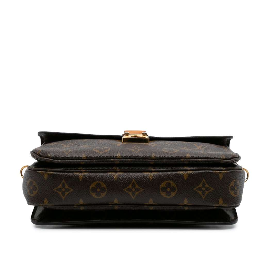 Louis Vuitton Monogram Pochette Metis Brown Canvas Good - Inside View