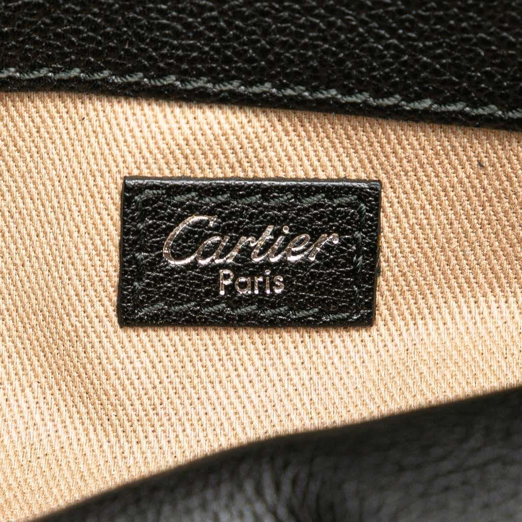 Cartier Patent Marcello De Cartier Shoulder Bag Black Leather Good - Box View
