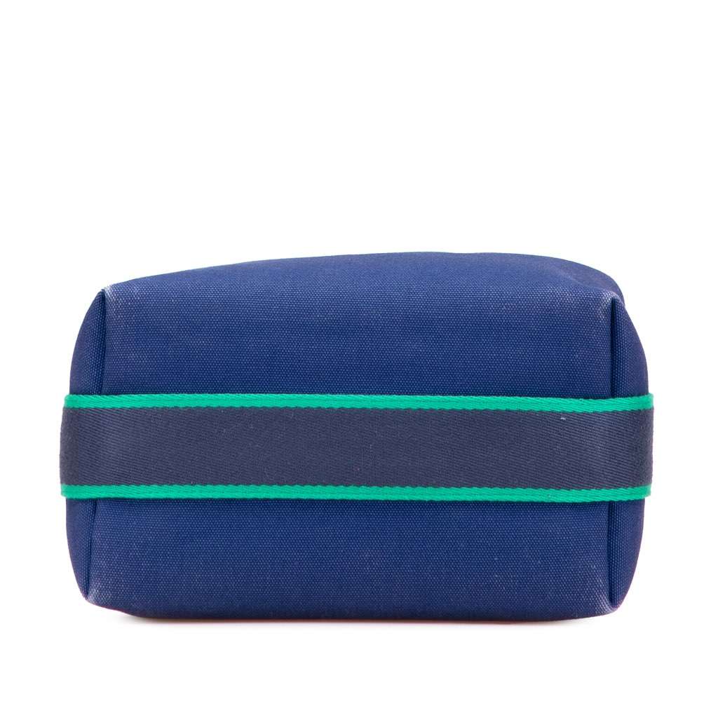 Hermès Small Canvas Bride A Brac Case Blue Canvas Good condition - Inside View