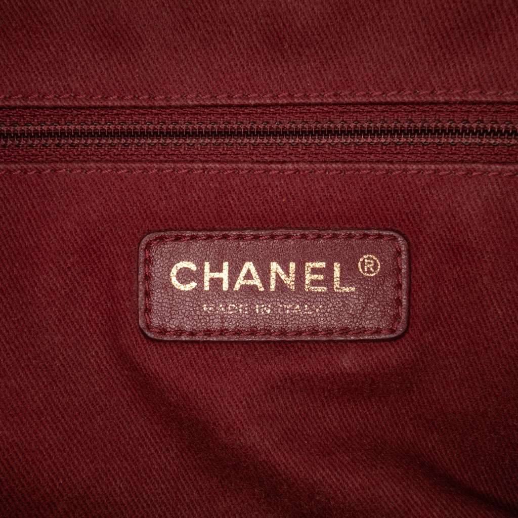 Chanel Large Quilted Glazed Caviar Shiva Flap Brown Leather Good - Box View