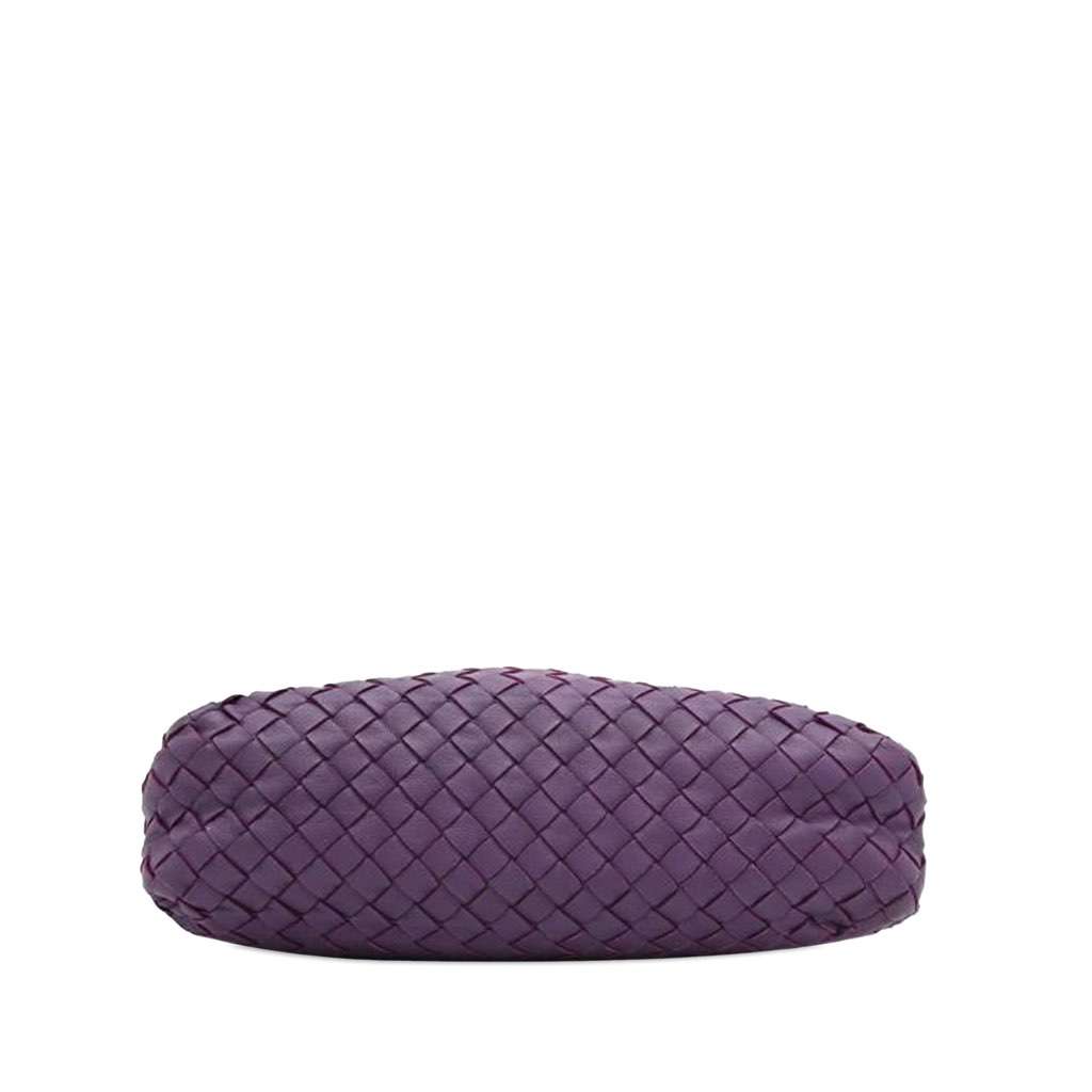 Bottega Veneta Nappa Intrecciato Crossbody Purple Leather Good - Inside View