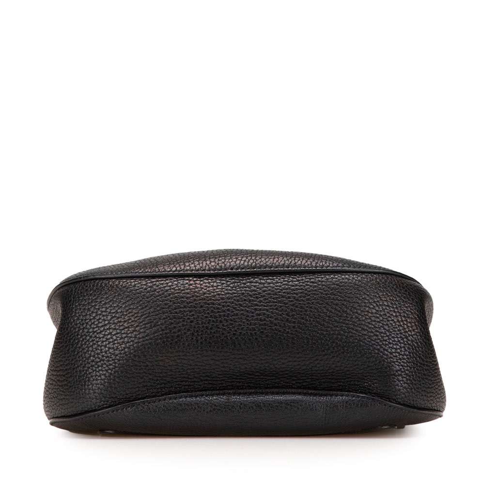 Chloé Large Grained Lambskin Drew Crossbody Black Leather Good condition - Inside View
