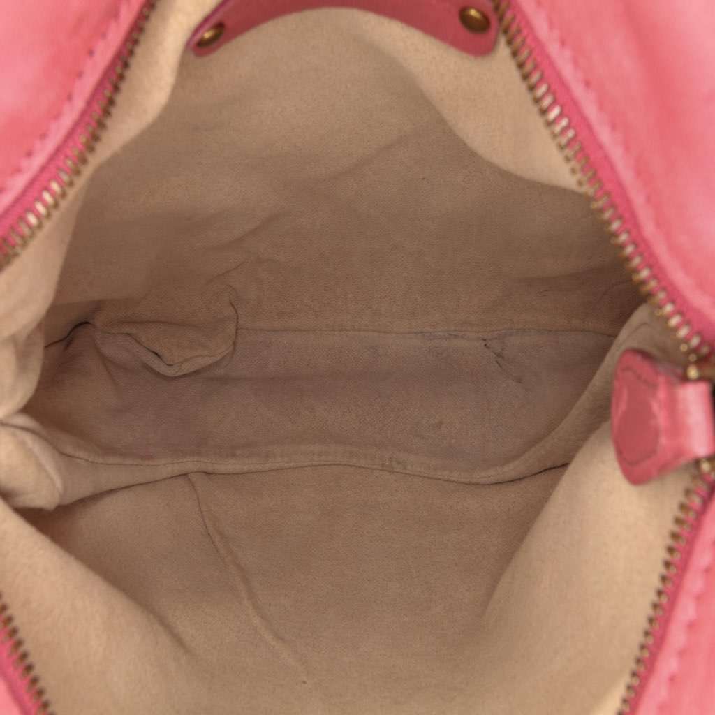 Bottega Veneta Intrecciato Crossbody Pink Leather Good - Model View