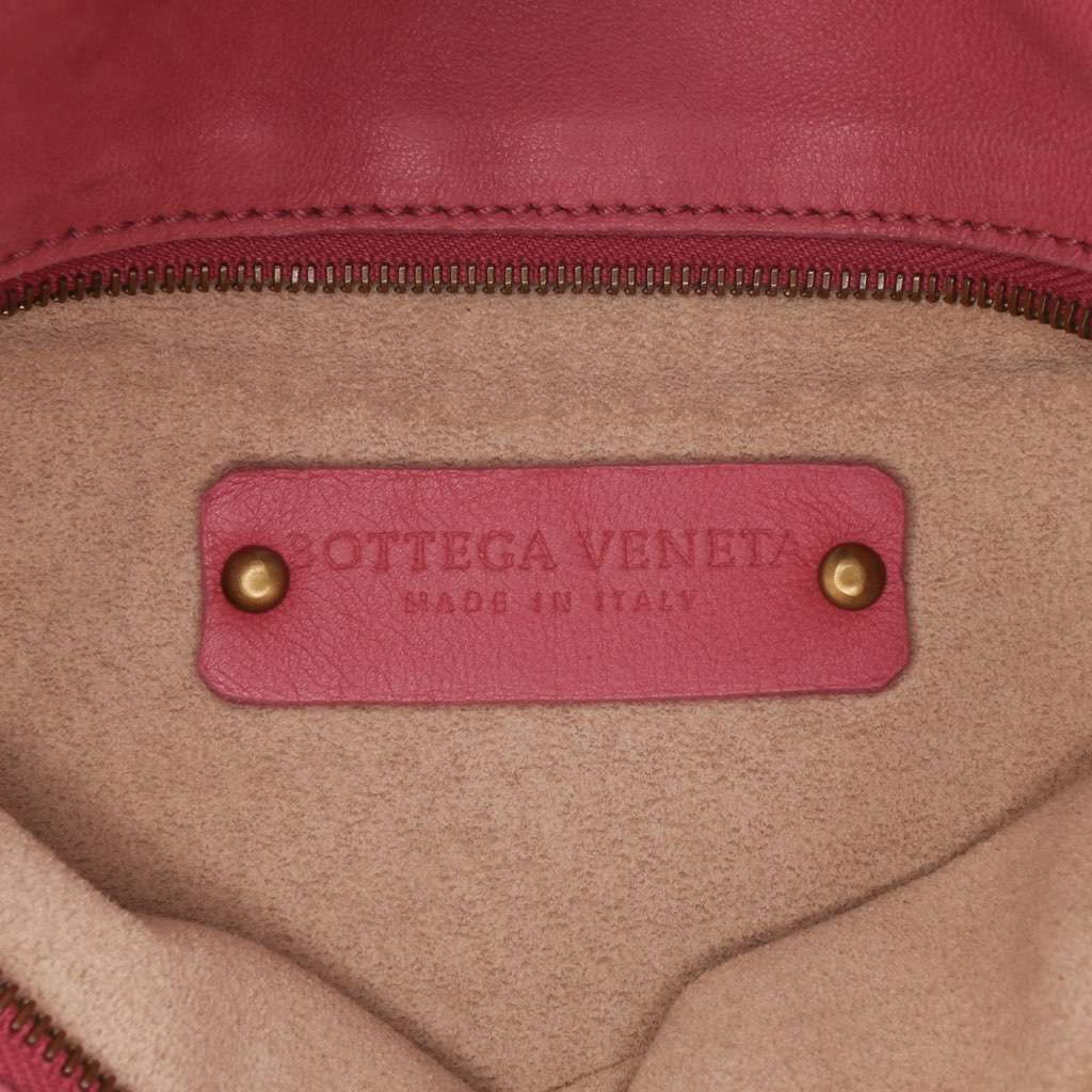 Bottega Veneta Intrecciato Crossbody Pink Leather Good - Box View