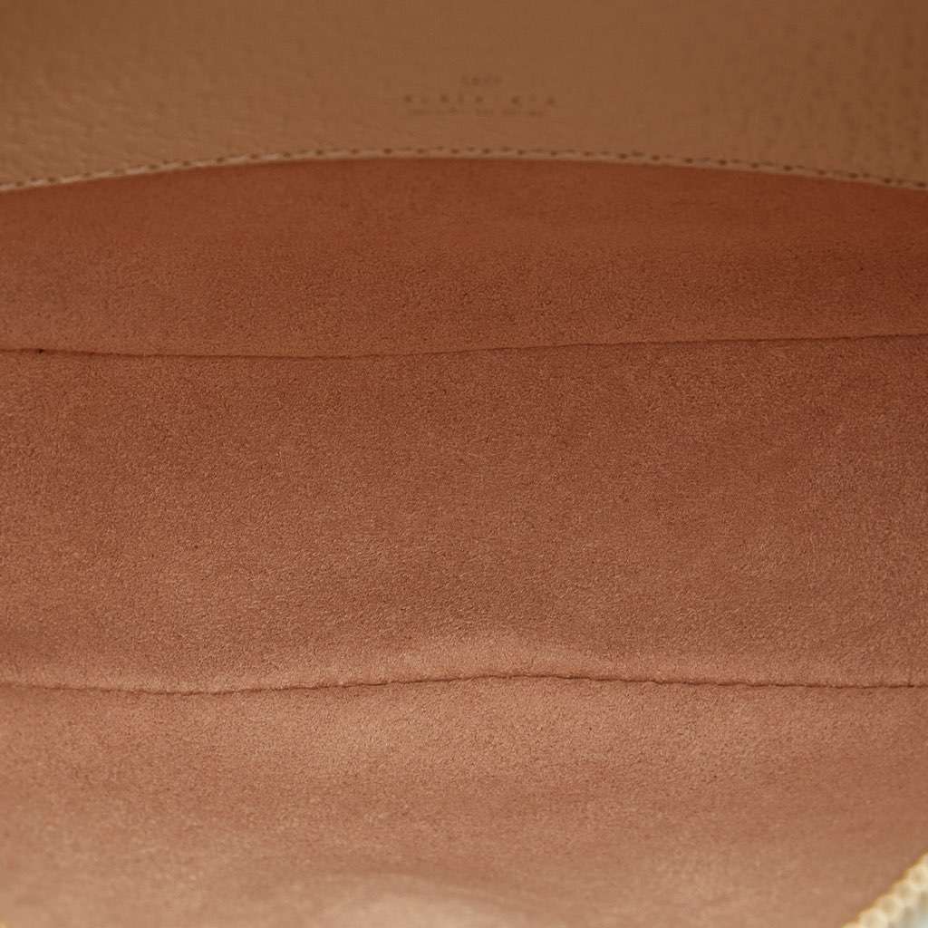Gucci Mini Leather Round Ophidia Backpack White Leather Good condition - Box View
