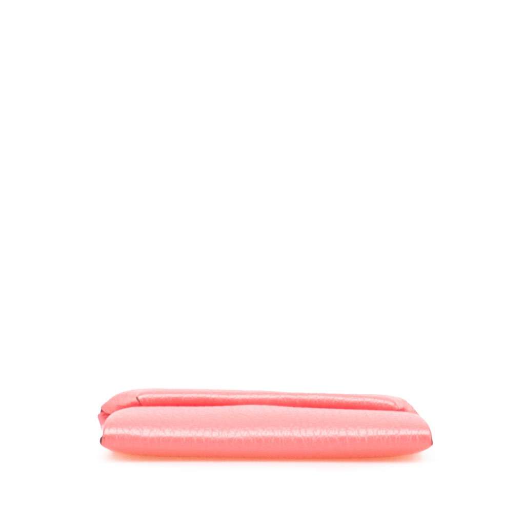 Hermès Chevre Mysore Bastia Coin Pouch Pink Leather Good condition - Inside View