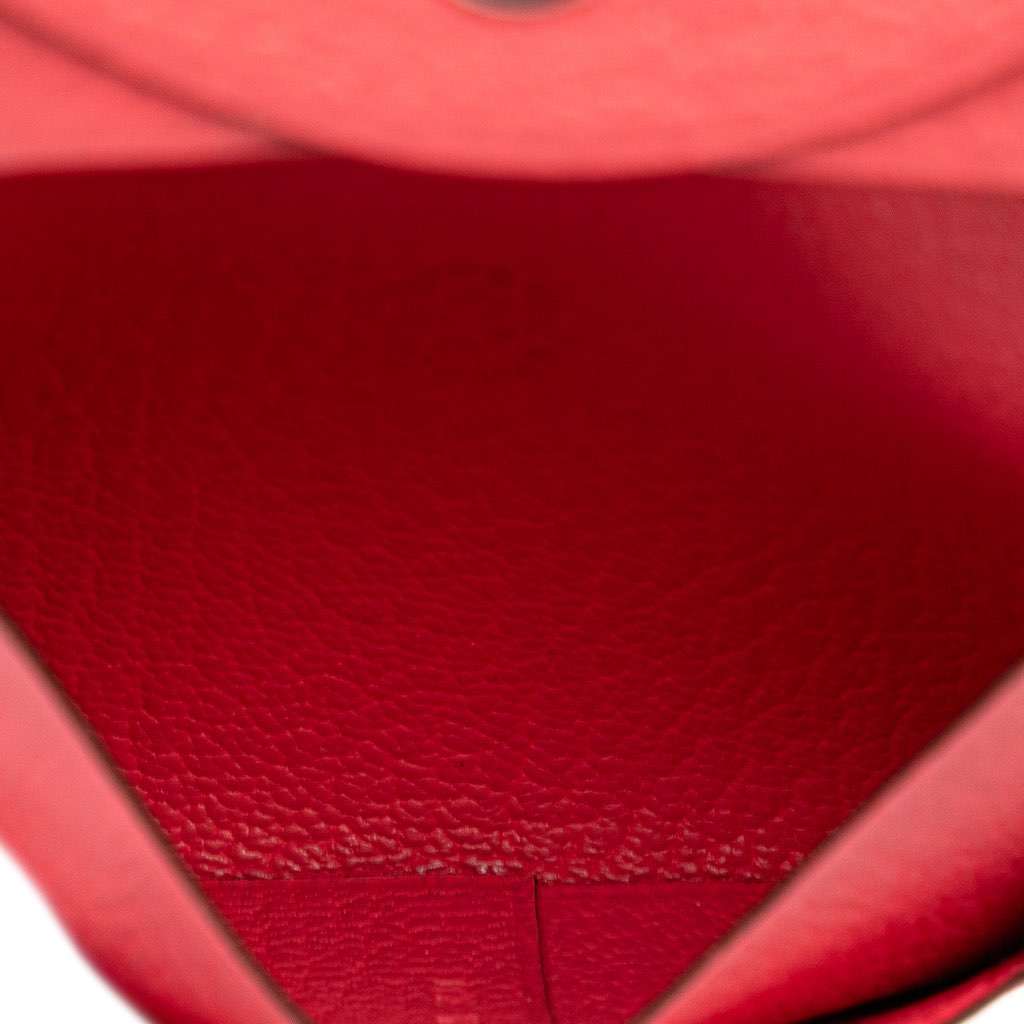 Hermès Chevre Mysore Bastia Coin Pouch Pink Leather Good condition - Model View