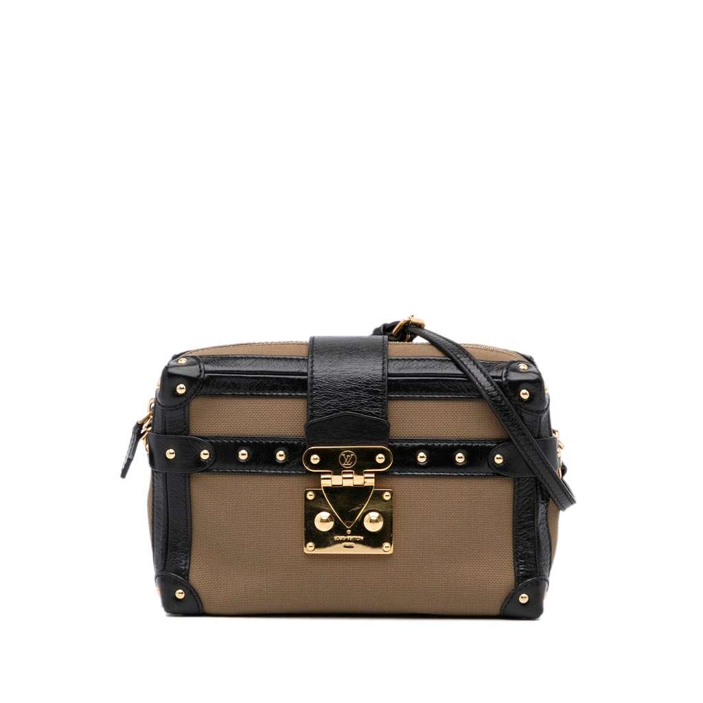 Louis Vuitton Petite Malle Soft MM Brown Canvas Very good - Front View