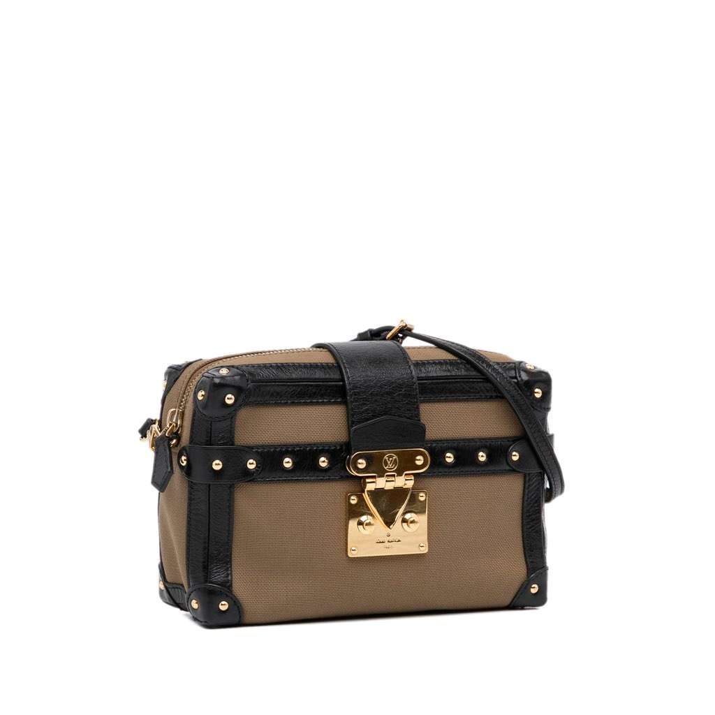 Louis Vuitton Petite Malle Soft MM Brown Canvas Very good - Back View