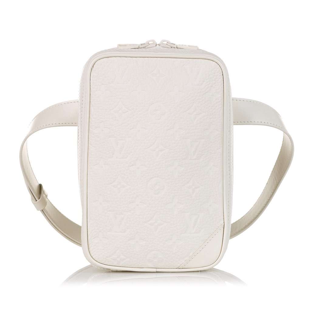 Louis Vuitton Monogram Taurillon Utility Side White Leather Very good - Front View