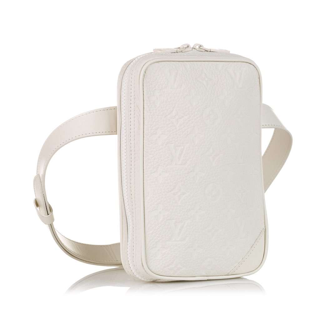 Louis Vuitton Monogram Taurillon Utility Side White Leather Very good - Back View