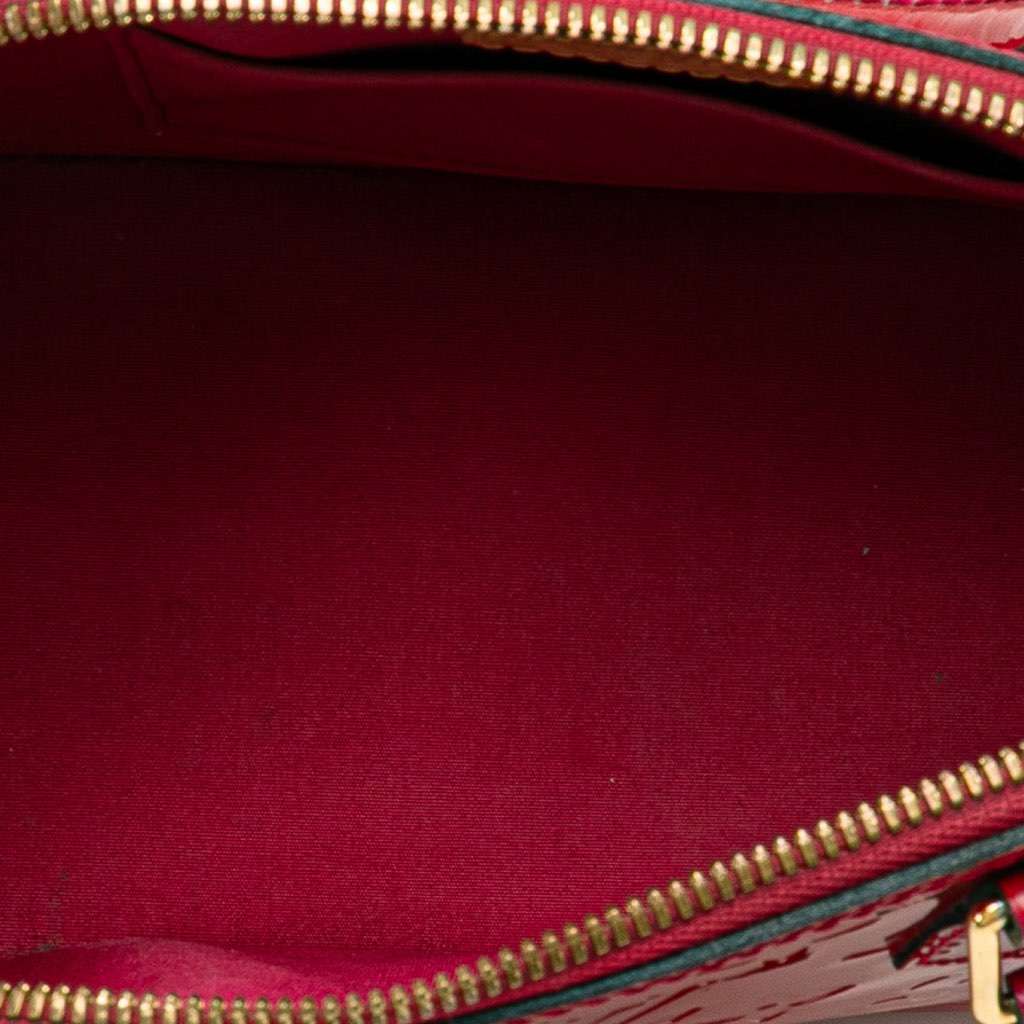 Louis Vuitton Monogram Vernis Alma BB Red Leather Good - Model View
