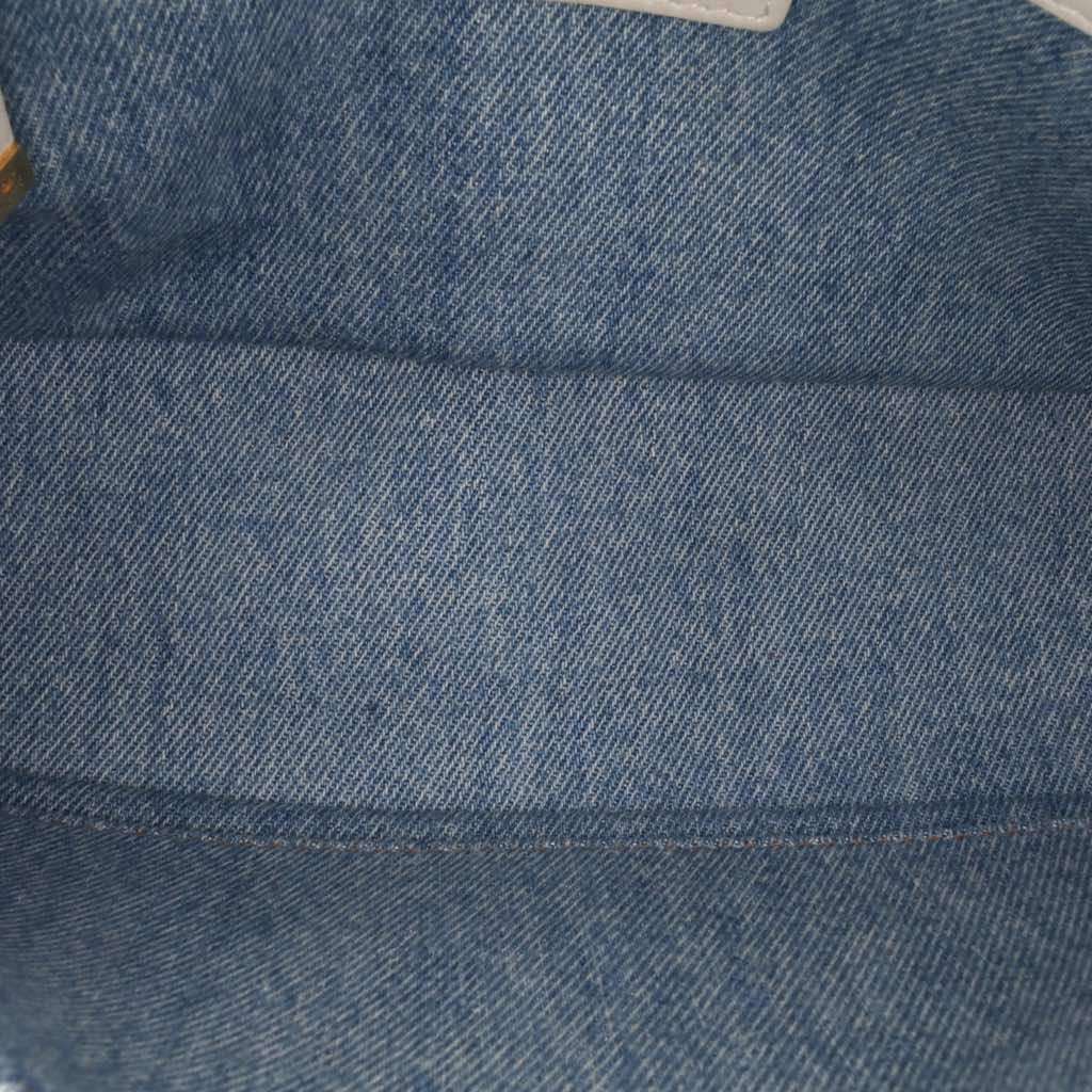 Dior Medium Denim Tie Dye Macrocannage Caro Bag Blue Denim Good - Model View