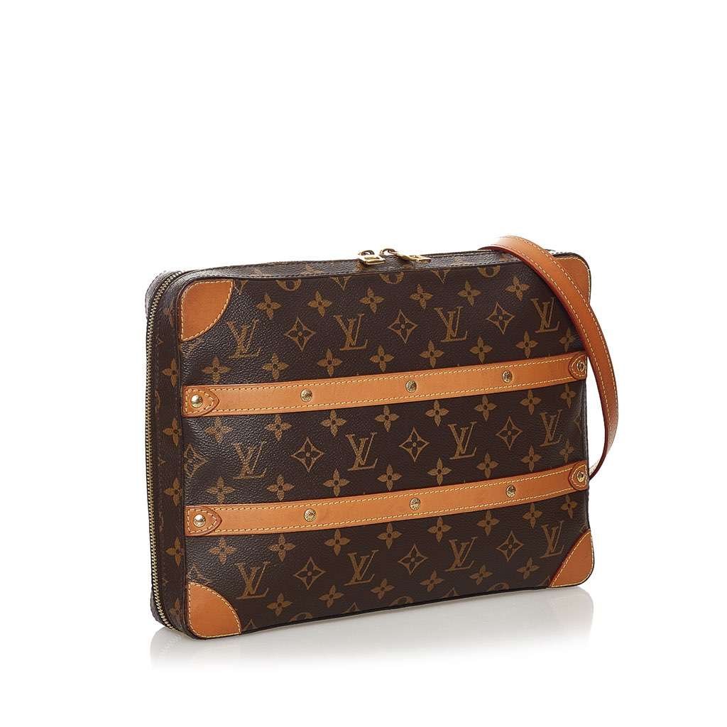 Louis Vuitton Monogram Soft Trunk Messenger Brown Canvas Very good - Back View
