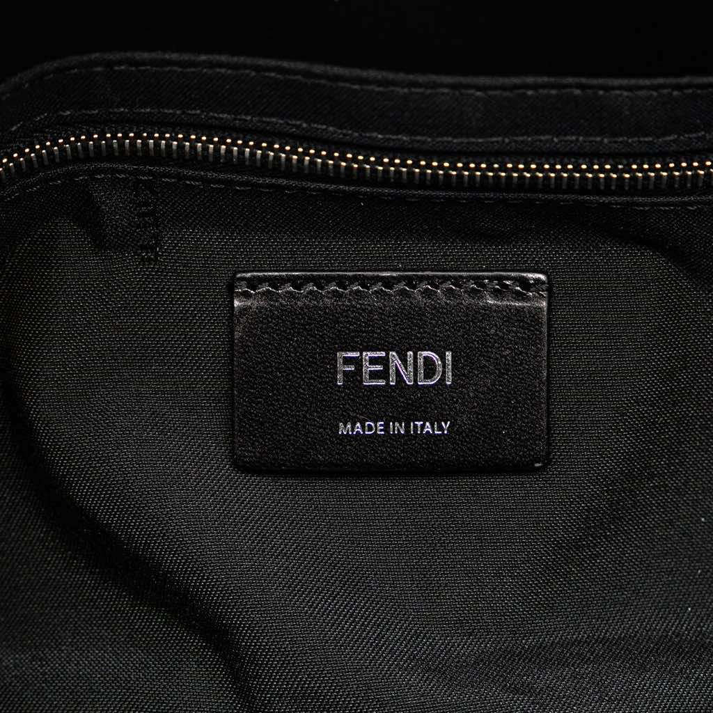 Fendi Nylon Karl Kollage Convertible Belt Baguette White Very good - Box View