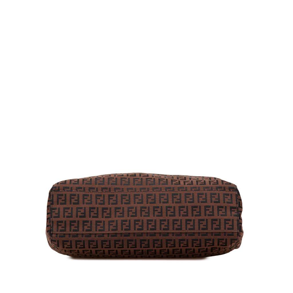 Fendi Zucchino Canvas Tote Brown Canvas Good - Inside View