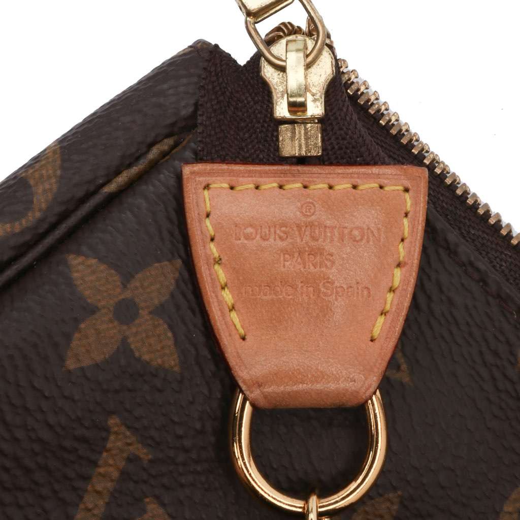 Louis Vuitton Monogram Mini Pochette Accessoires Brown Canvas Good - Box View