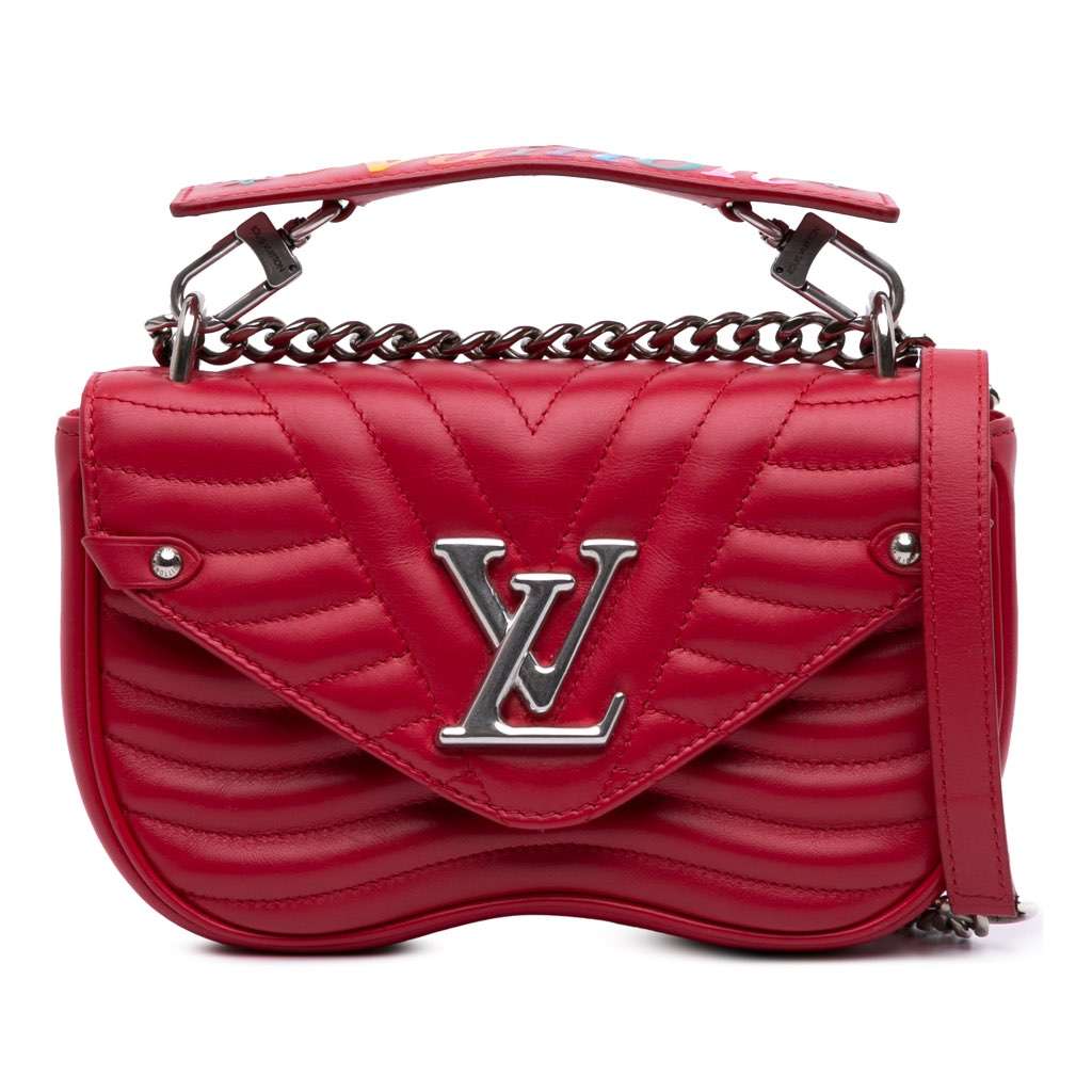 Louis Vuitton New Wave Chain Bag PM Red Leather Very good condition - Front View