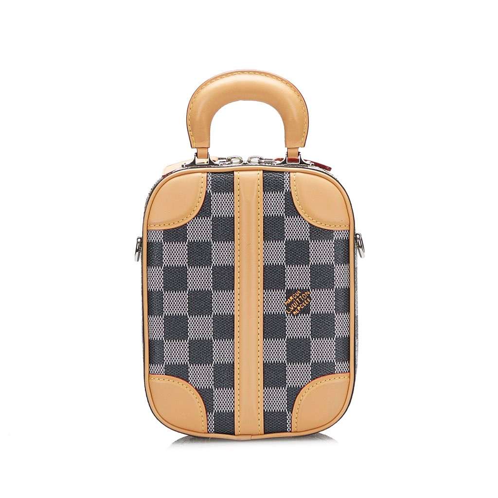 Louis Vuitton Damier Colors Valisette Verticale Grey Canvas Very good - Inside View