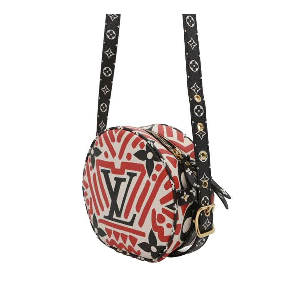 Louis Vuitton Monogram Giant Crafty Boite Chapeau Souple Bag Red Canvas Good - Back View