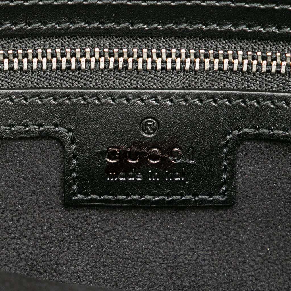 Gucci Small Leather Petite GG Tote Black Leather Good - Box View
