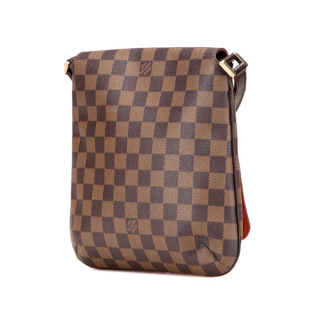 Louis Vuitton Damier Ebene Musette Salsa Long Strap Brown Canvas Very good - Back View