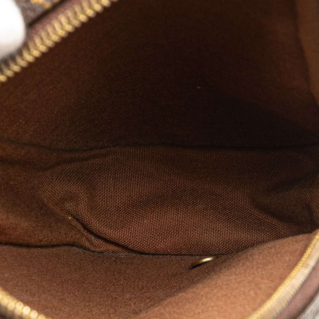 Louis Vuitton Monogram Pochette Gange Brown Canvas Good - Model View