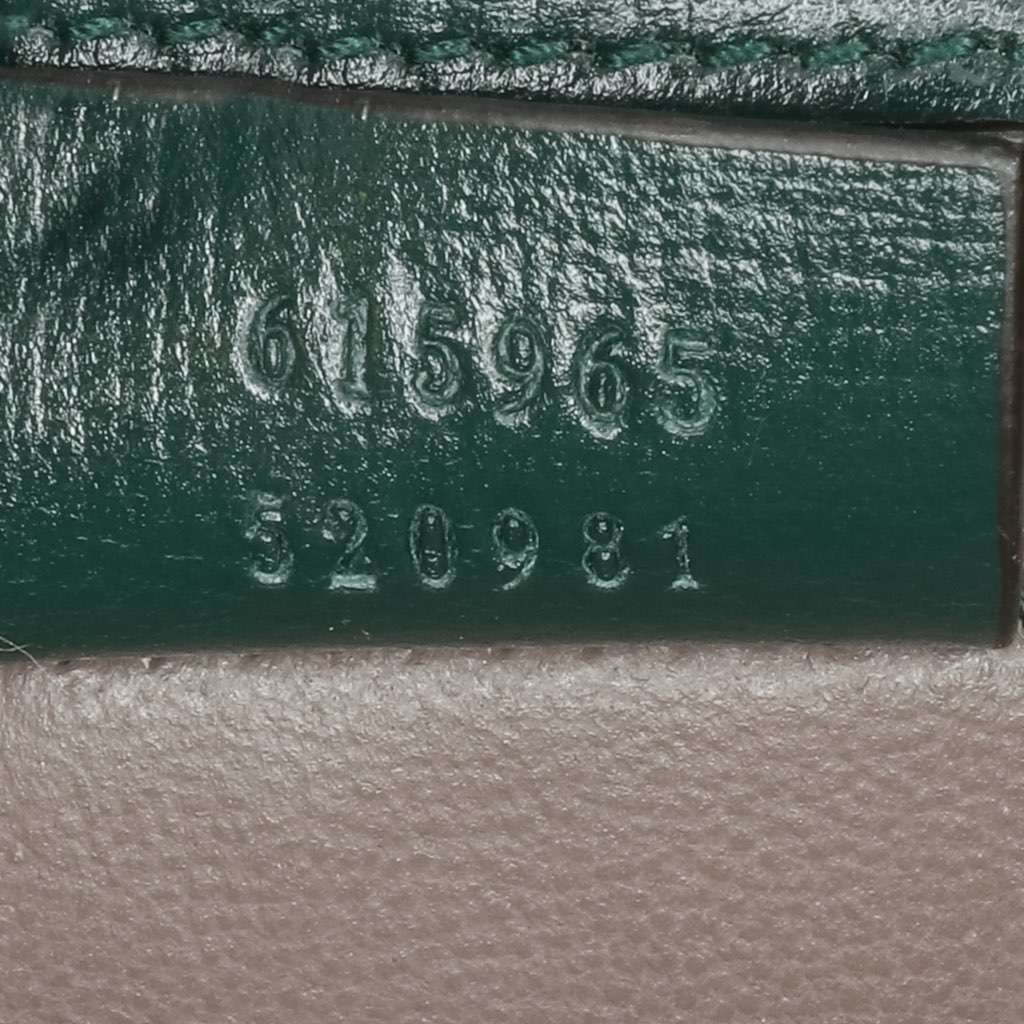 Gucci Mini Leather Sylvie 1969 Crossbody Green Leather Good condition - Box View