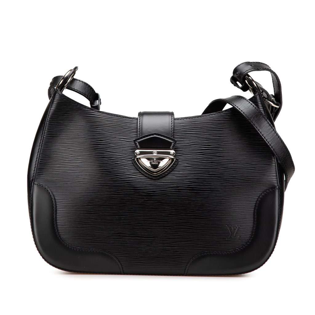 Louis Vuitton Epi Musette Bagatelle Black Leather Fair - Front View