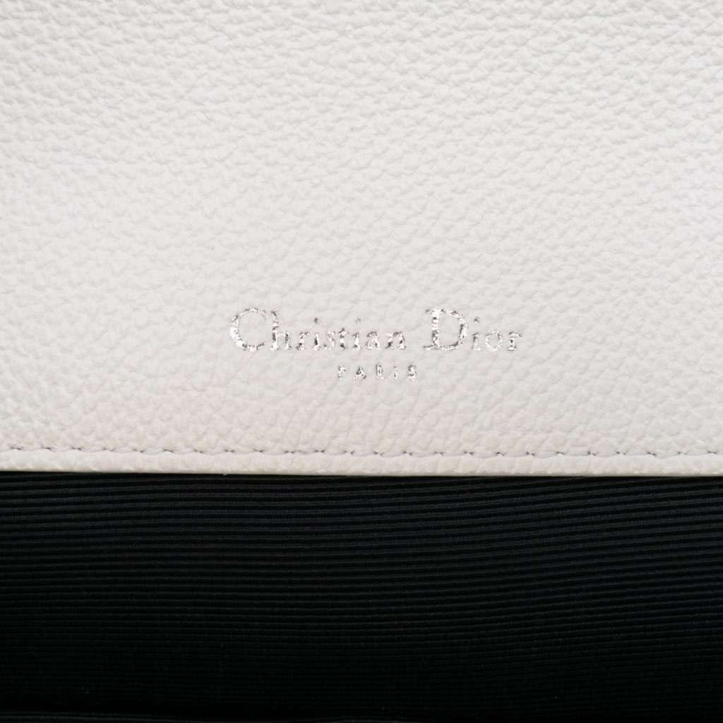 Dior Large Grained Calfskin Diorama Satchel White Leather Very good - Box View