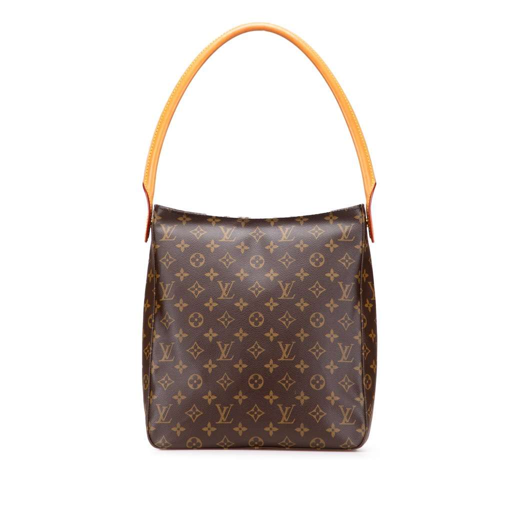 Louis Vuitton Monogram Looping GM Brown Canvas Good - Front View